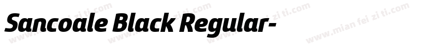 Sancoale Black Regular字体转换